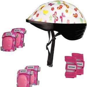 Girls helmet set